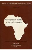 SOW Alfa Ibrahim - Chroniques et récits du Foûta-Djalon