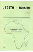  GUARISMA Gladys (Editeur) - Tons et accents dans les langues africaines