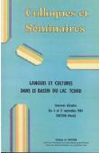 Actes du 1er colloque Méga-Tchad -  Langues et cultures dans le bassin du lac Tchad