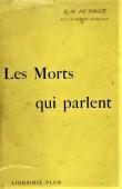  VOGUE E. M. de - Les morts qui parlent. Scènes de la vie parlementaire (couverture)