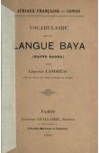 LANDREAU Léopold - Vocabulaire de la langue baya (haute Sanga)