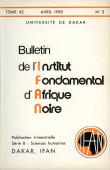  Bulletin de l'IFAN - Série B - Tome 42 - n°2 - Avril 1980