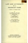  MEEK C. K. - Law and Authority in a Nigerian Tribe (A Study in Indirect Rule)