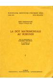  BARENGAYABO Marc - La dot matrimoniale au Burundi