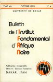  Bulletin de l'IFAN - Série B - Tome 40 - n°4 - Octobre 1978