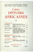 L'individu et le temps chez les Baoulé / Sex in Traditional Asaba / Jeux d'écolières à Bamako, etc..
